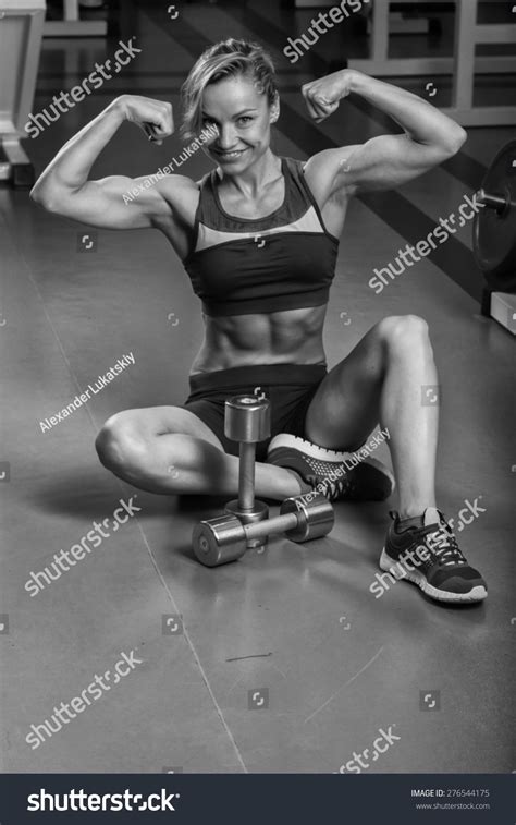 Sexy Blonde Trains His Muscular Body Stock Photo Edit Now 276544175