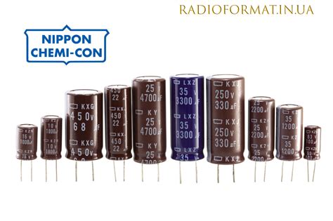 Конденсатор 1000мкФ 16В алюминиевый электролитический Nippоn Chemi-con ...