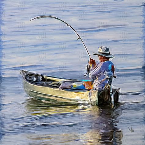 Рыбак в лодке рисунок - 62 фото
