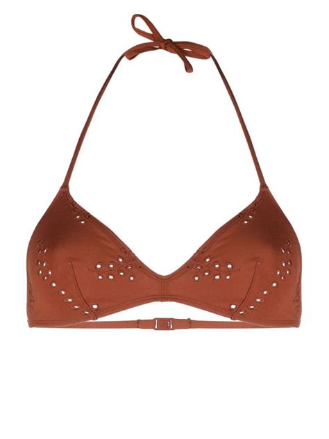 Buy CHLOÉ X ERES Triangle Bikini Top Red At 33 Off Editorialist