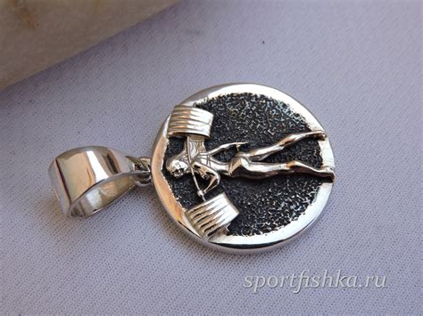 Женские спортивный кулон из серебра | sportfishka.ru