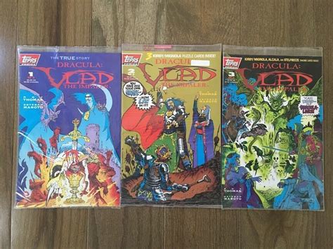 Dracula Vlad The Impaler Comic Set Topps Comics Sealed With Cards