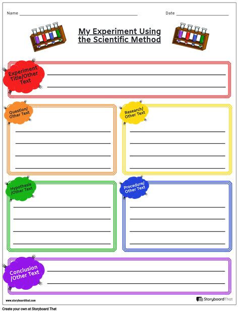 Scientific Method 4 Storyboard By Worksheet Templates