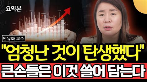 엄청난 것이 탄생했다 큰손들은 이것 쓸어 담는다 안유화 교수 요약본 2부 Youtube