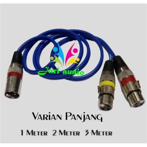 Jual Kabel Jack Xlr Male To Female Kitani Meter Meter Shopee