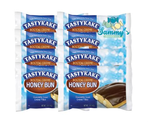 Tastykake Boston Creme Honey Bun Individually Wrapped