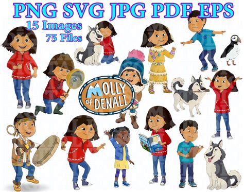 Molly Of Denali Clip Art Bundle Molly Of Denali Birthday Molly Denali