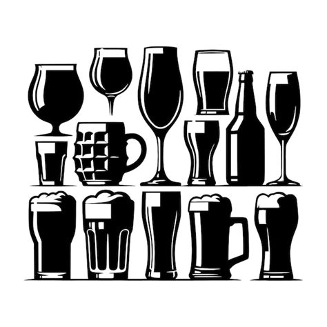 Premium Vector Wine Glass Silhouette Vector