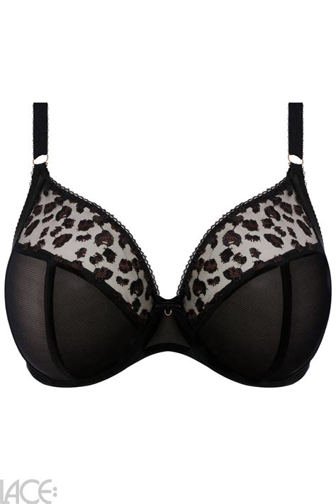 Elomi Namrah Decollet Beha G M Cup Jet Lace Lingerie Nl