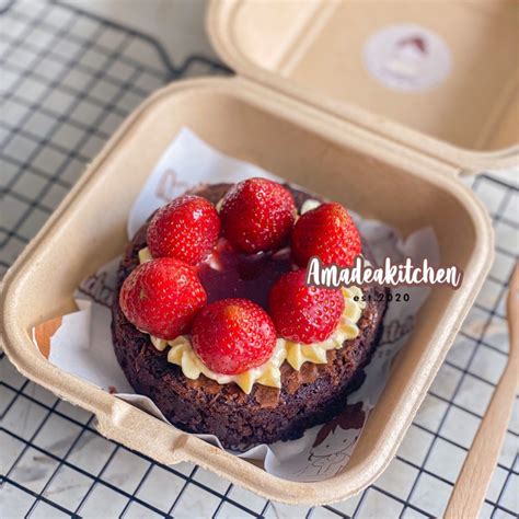 Jual Fudgy Brownies Bento Korean Cake Brownies Cake Brownies