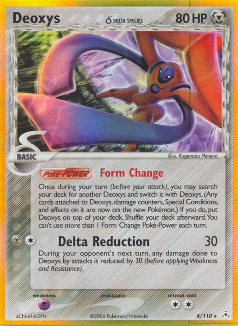 Deoxys Delta Species 4110 Ex Holon Phantoms Holo Rare Pokemon Card