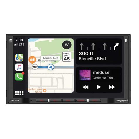 Dual 7 Inch Double DIN In Dash Digital Media Receiver With Bluetooth