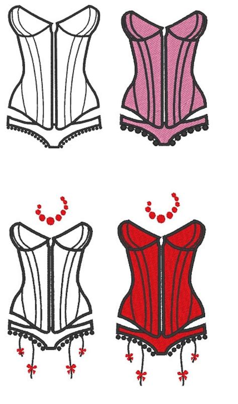 Motif broderie machine corset lingerie Téléchargement Etsy France