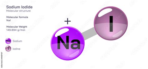 Sodium Iodide Molecular Structure Formula Periodic Table Structural