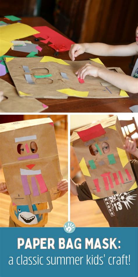 Make A Paper Bag Mask A Classic Summer Craft For Kids Summer Crafts