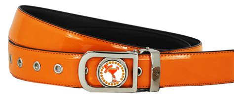 Womens Orange Golf Belt With Bling Golf Ball Marker Giggle Golf
