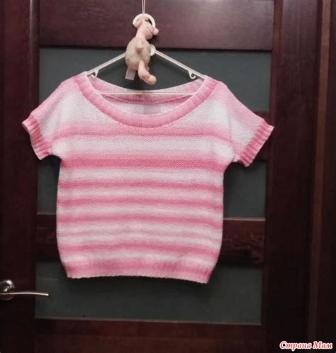 Топ из хлопка спицами - Страна Мам