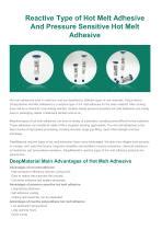 Reactive Type Of Hot Melt Adhesive And Pressure Sensitive Hot Melt Adhesive Shenzhen