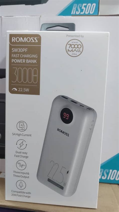 Romoss PeA60 60Kmah, Romoss Pea40 Pro 40kmah 65W, Romoss SW30 30kmah ...