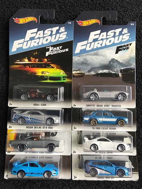 Hot Wheels Fast And Furious Complete Set Of Cars