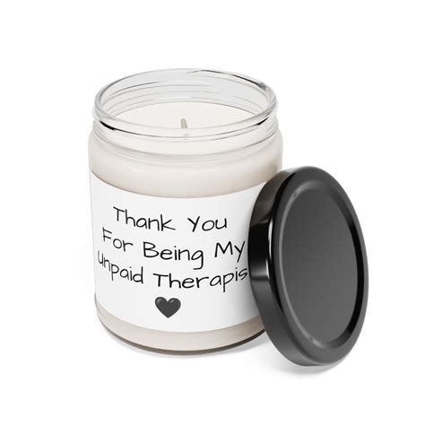 Thank You For Being My Unpaid Therapist Funny Candles Gifts Etsy