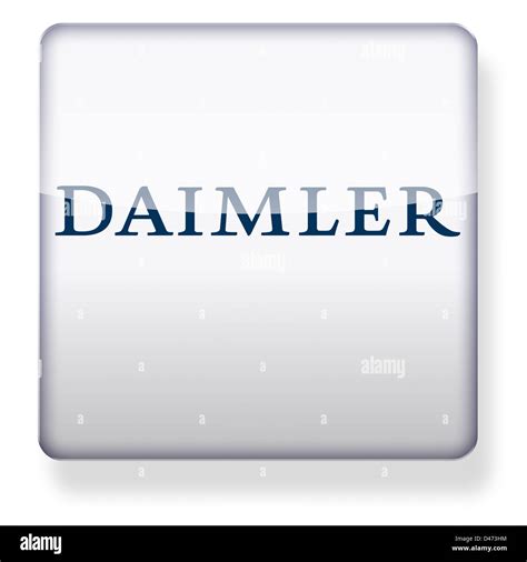 Daimler logo as an app icon. Clipping path included Stock Photo - Alamy