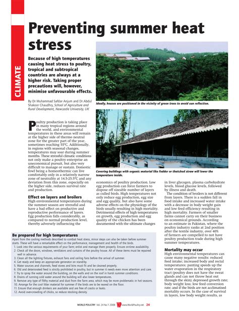 Pdf Preventing Summer Heat Stress