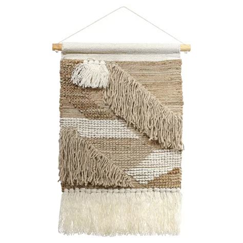 Панно из шерсти и хлопка с узором Beige Calista Cascade по цене 9 400 ...