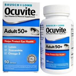 Ocuvite Adult 50 Lutein Omega 3 Eye Vitamin Mineral Supplement