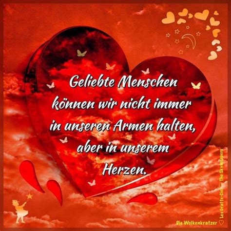 Geliebte Menschen können wir nicht immer in unseren Armen halten, aber