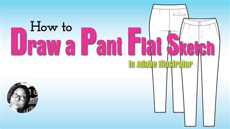 How To Draw Pants Sketch In Illustrator For Fashion Design Youtube