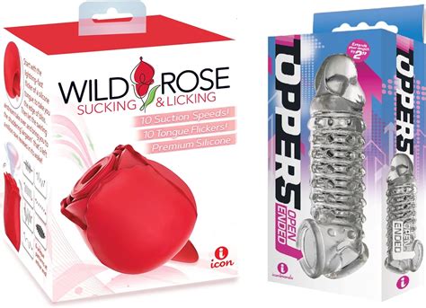 Amazon Sex Toy Gift Set Bundle Of Wild Rose And Tongue And Icon Brands Toppers Open Ended
