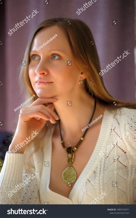 Portrait 30 Year Old Blonde Woman Stock Photo 1889724571 Shutterstock