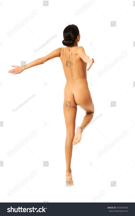 Nude Woman Jumping Joy Stock Photo 403309504 Shutterstock