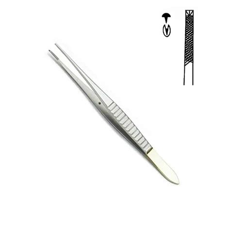 Gillies 1x2 Teeth Tissue Forceps