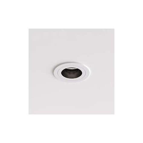 Spot Pinhole Slimline Round Fixed Fire Rated Ip Blanc Mat