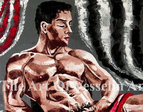 Print Of Nude Male Oil Painting Nice Man Posing Naked Figure Picture Male Nudity Portrait