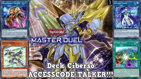 Deck Ciberso Cyberse Accesscode Talker Otk Yu Gi Oh Master Duel