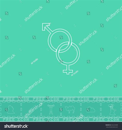 Twisted Male Female Sex Symbol White vector de stock libre de regalías 332223308 Shutterstock