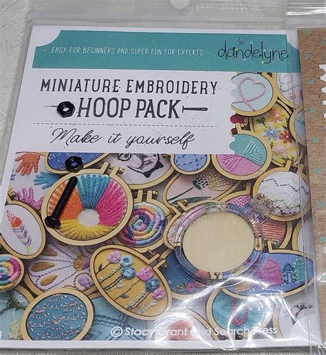 Miniature Embroidery Hoop Pack Cm Clear The Stitching Spot Australia