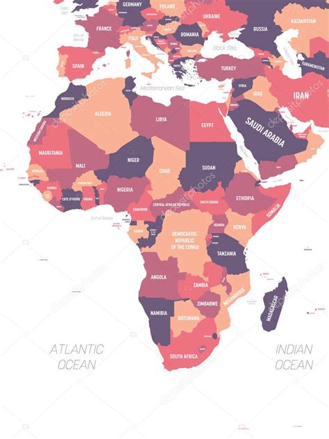 Mapa De Frica Mapa Pol Tico Detallado Del Continente Africano Con