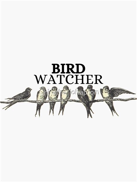 Bird Watcher Sticker By Poomjai Redbubble