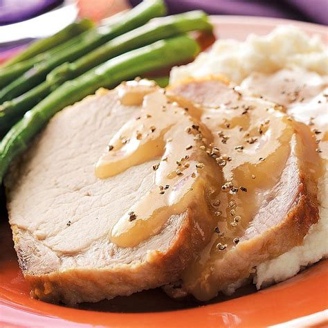 Country-Style Pork Loin with Gravy Recipe | Taste of Home