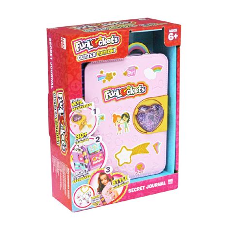 Fun Lockets Glitter Edition Secret Journal 6+ Years CE