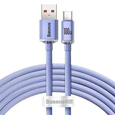 Baseus Usb K Bel A Usb C Crystal Shine W M Ibolya Baseus Hu