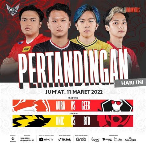 Jadwal Mpl Season Hari Ini Maret Duel Aura Fire Vs Geek Fam