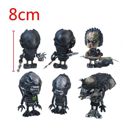 Aliens Vs Predador Mini Cosbaby Hot Toys Set Miniaturas C R Em Mercado Livre