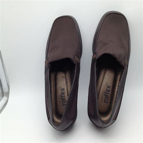 Umberto Raffini Brown Leather And Fabric Rubber Botto Gem