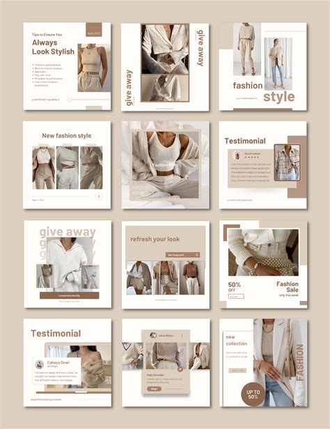 Fashion Posts Fashion Instagram Canva Templates Artofit