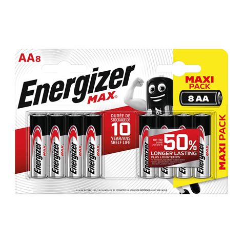 Energizer Max Aa Batteries Pack Of 8 E300112400 Now On Staples